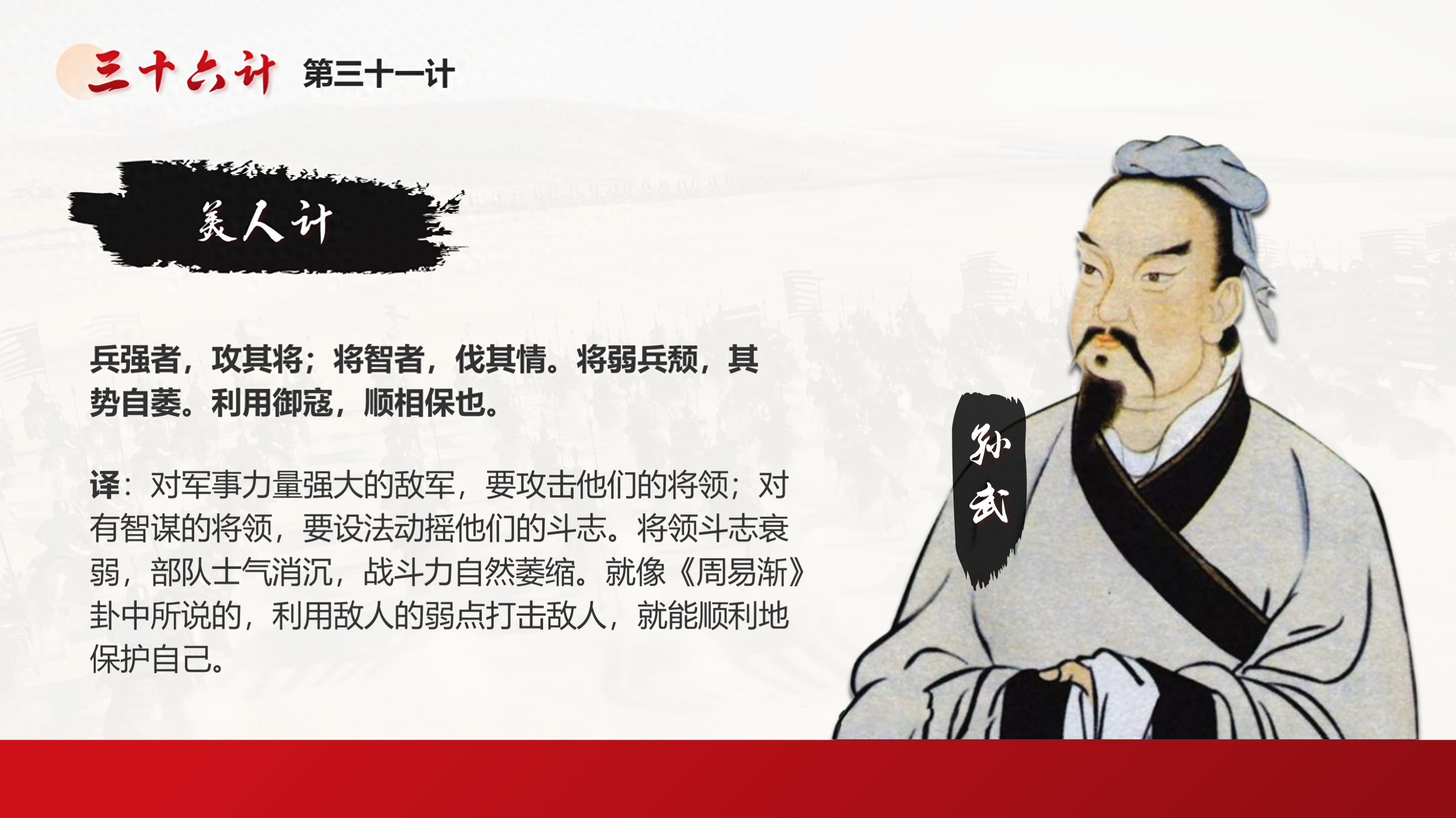 学习《孙子兵法》，掌握战略思维，三十六计之美人计