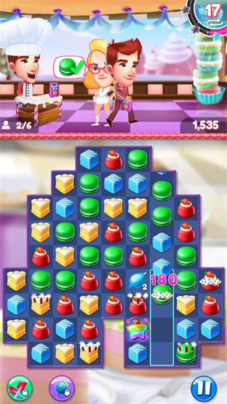 疯狂蛋糕消除手游_做蛋糕小游戏下载_卡通画风蛋糕游戏