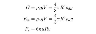 雨滴下落末速度_斯托克斯定律推导_牛顿第二定律生活应用