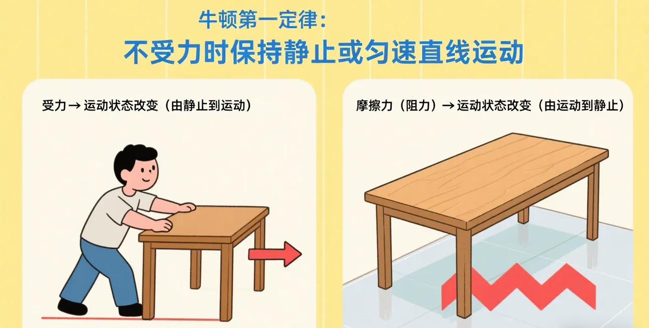 惯性大小决定因素_牛顿第一定律易错点_牛顿第一定律生活应用