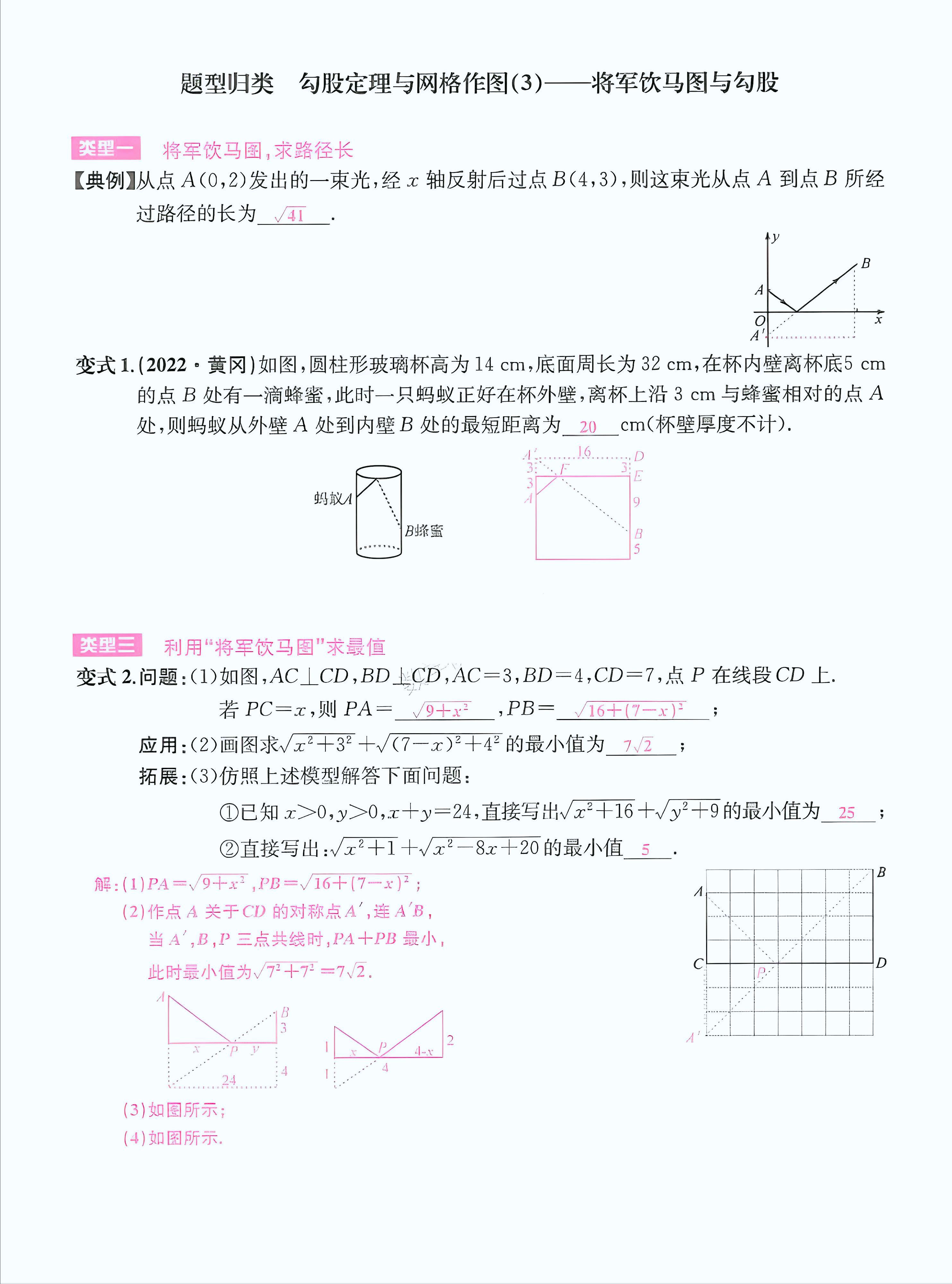 勾股定理生活应用_中考数学勾股定理网格作图技巧_无理数线段作图方法